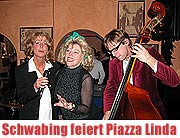 Schwabing lebt! - CD-Präsentation von Linda Jo Rizzo & Friends, der singenden Wirtin des Live-Musik-Restaurants "Piazza Linda (Foto: Ines Berber)